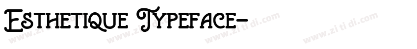 Esthetique Typeface字体转换